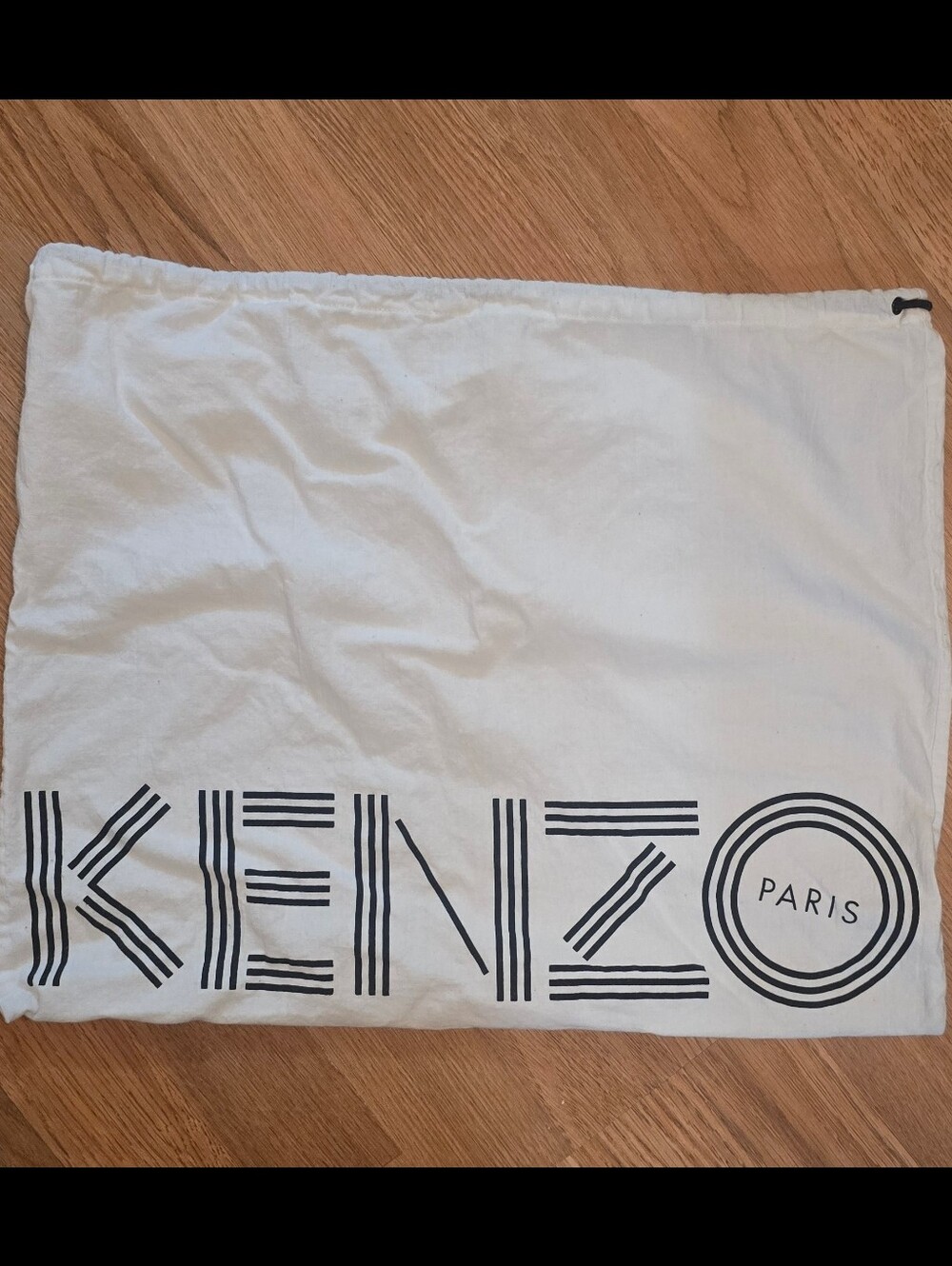 Kenzo White Dust Bag with Black Logo